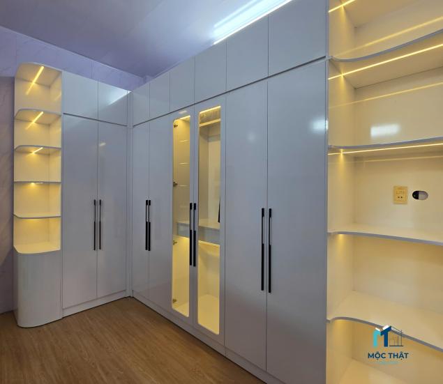 Thiết kế phòng ngủ gỗ công nghiệp theo yêu cầu 